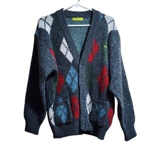 Vintage X+Y grandpacore cardigan wool blend size medium